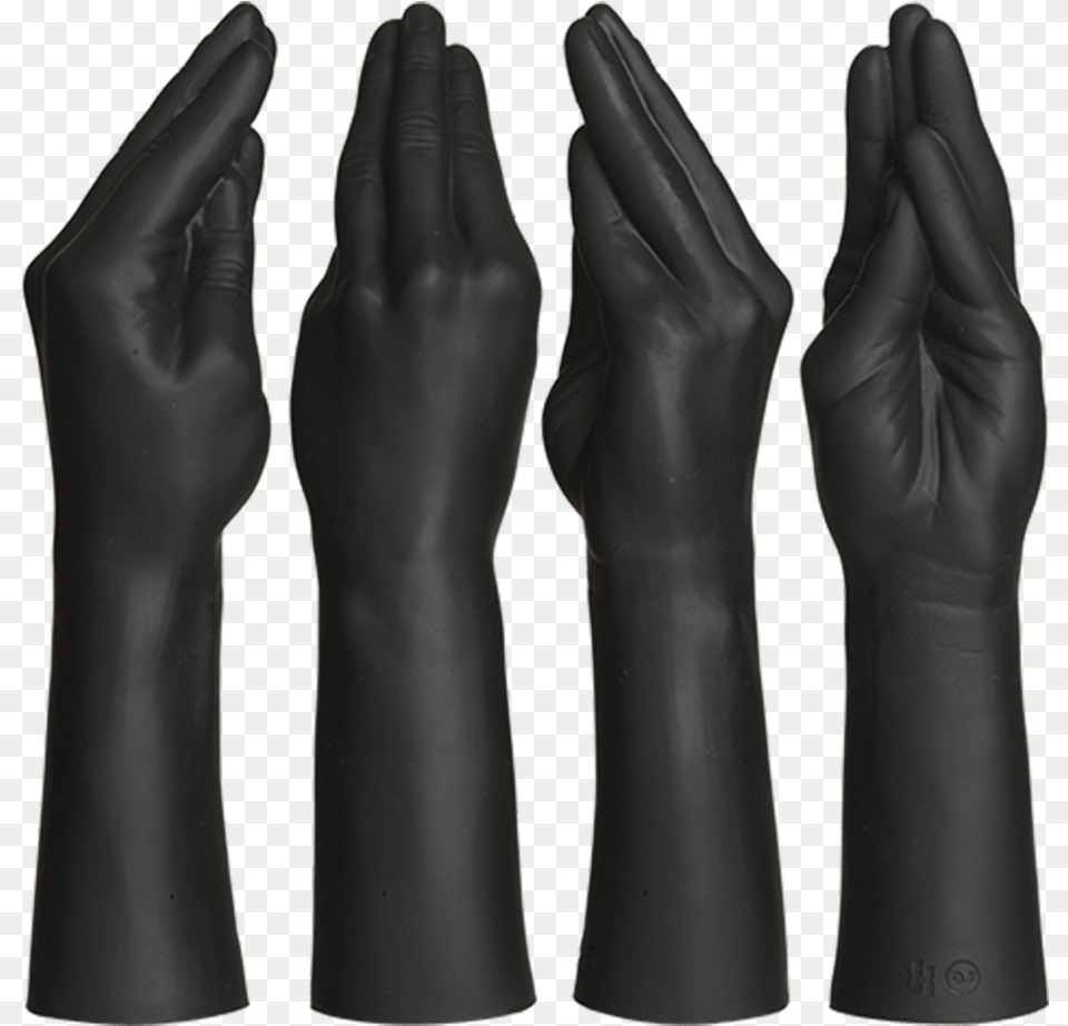 Dual Density Fist Stretching Hand Black Leather, Clothing, Glove, Hosiery, Sock Free Png Download