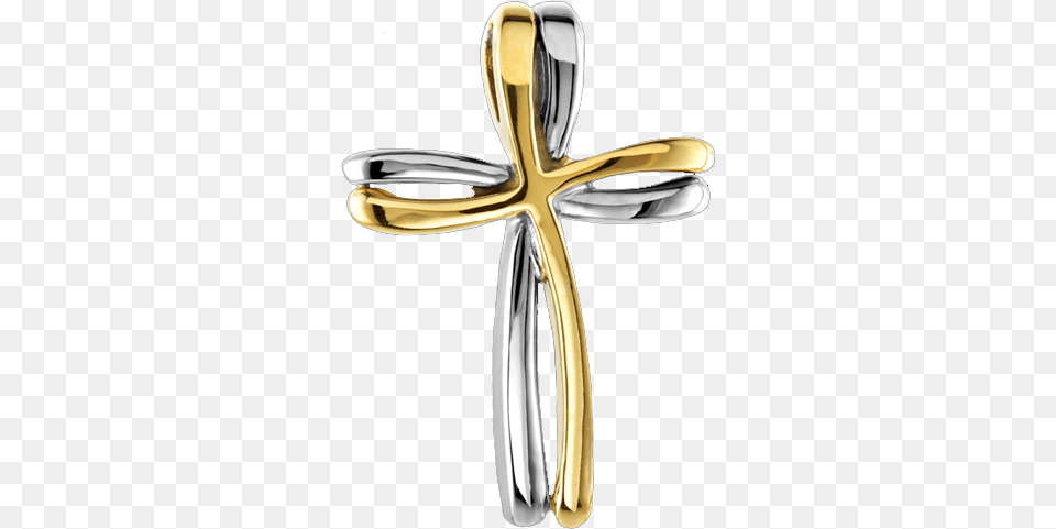 Dual Design Gold Cross Pendant Locket, Symbol, Accessories, Crucifix Png