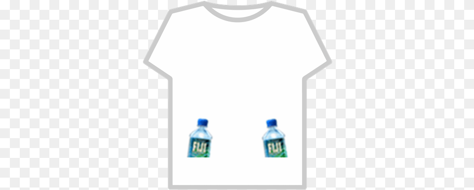 Dual Fiji Water Bottles Roblox T Shirt Roblox Arcoiris, Bottle, Clothing, T-shirt, Water Bottle Free Png Download