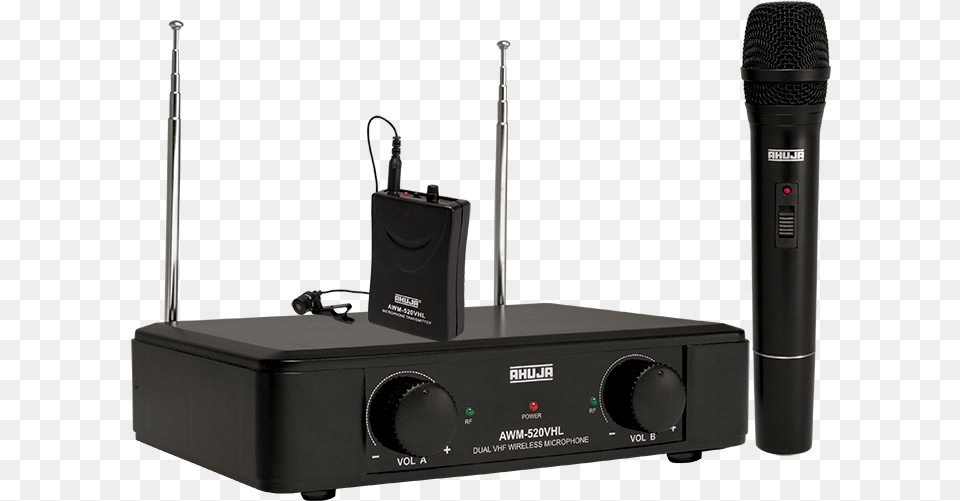 Dual Pa Vhf Wireless Microphones Ahuja Wireless Microphone Awm 520v2 Price, Electrical Device, Electronics Png Image