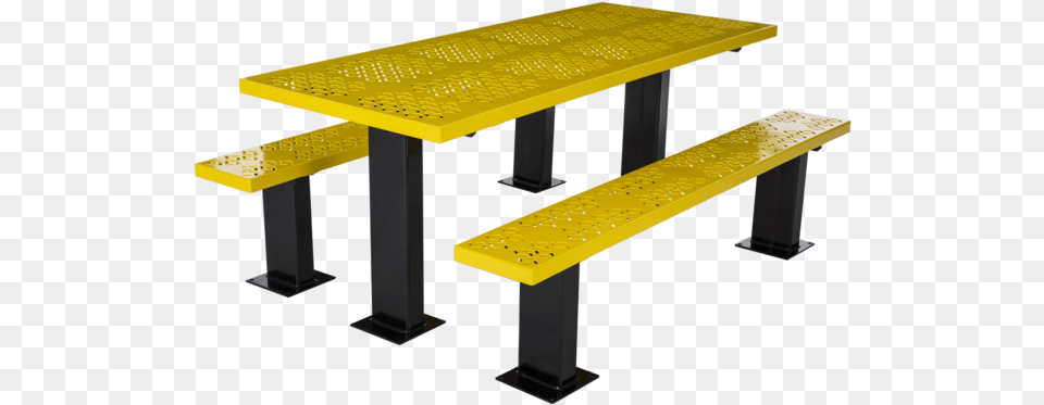 Dual Pedestal Picnic Tables Jamestown Advanced Products, Bench, Furniture, Table Png