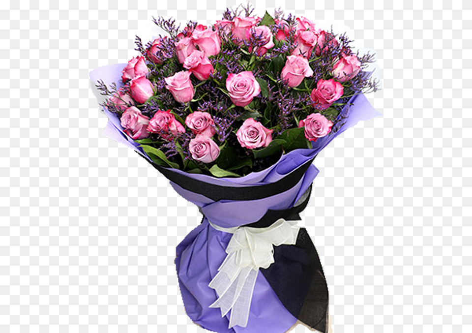 Dual Shade Purple Roses Bouquet Parpule Roses, Flower Bouquet, Rose, Plant, Flower Png Image