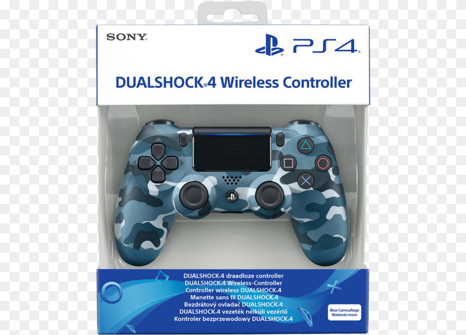 Dualshock 4 Blue Camouflage, Electronics, Joystick Png Image