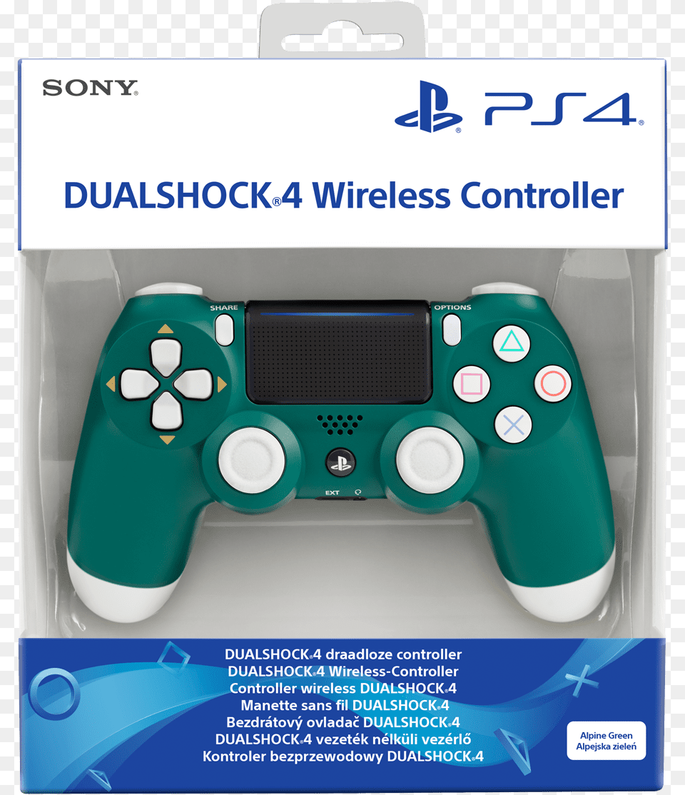 Dualshock Wireless Controllers Product Dualshock 4 Green Alpine, Electronics, Toy, Joystick Free Png Download