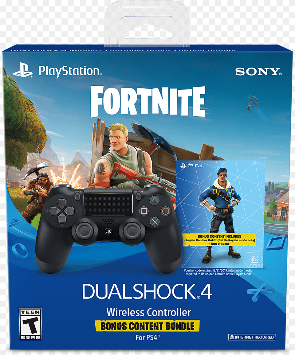 Dualshock Wireless Playstation Fortnite Ps4 Controller Bundle Fortnite, Person, Advertisement, Face, Head Png