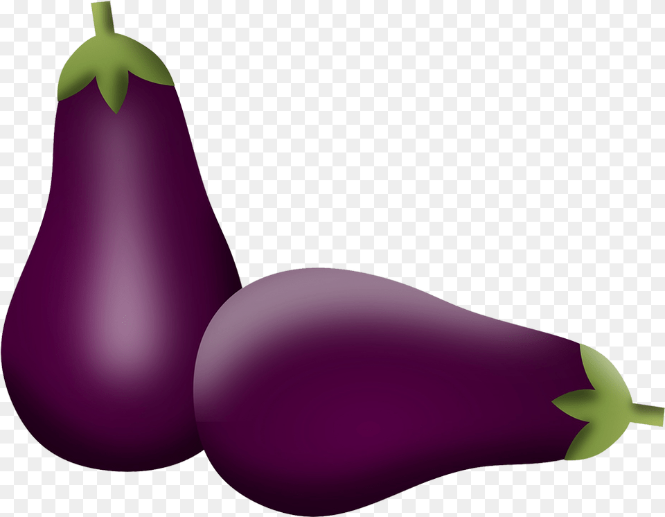 Duas Beringelas, Food, Produce, Eggplant, Plant Png