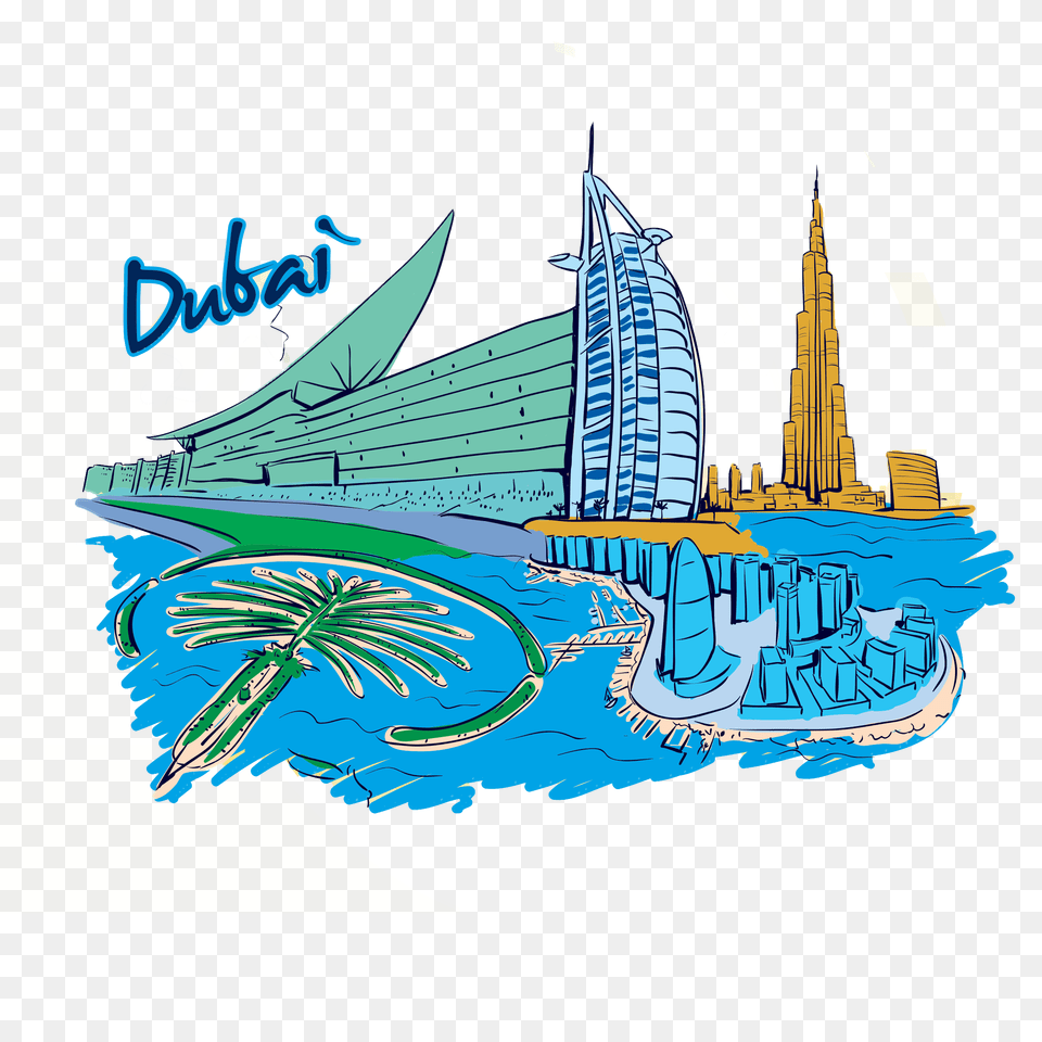 Dubai Clipart Group, Architecture, Building, City, Tower Png