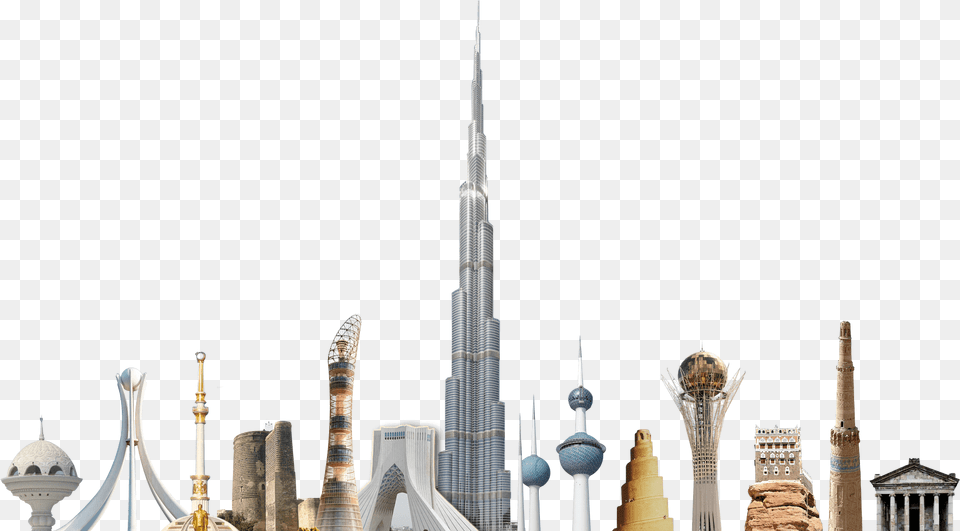 Dubai Towers Uae Building, Architecture, City, Spire, Tower Free Png