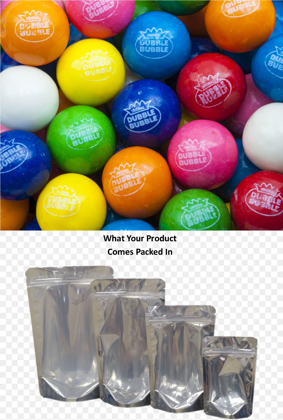 Dubble Bubble Dubble Bubble 1 Assorted Gumballs, Food, Sweets, Candy Free Png