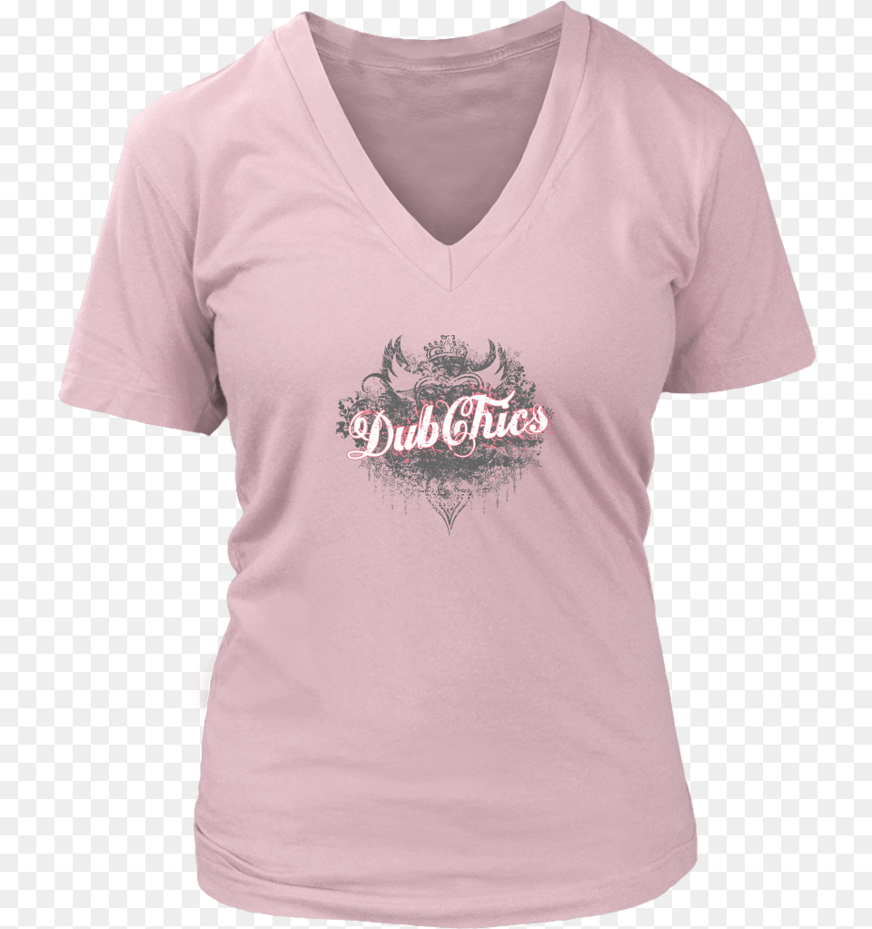 Dubchics Heart Crown V Neck Libra Birthday T Shirt, Clothing, T-shirt Free Transparent Png