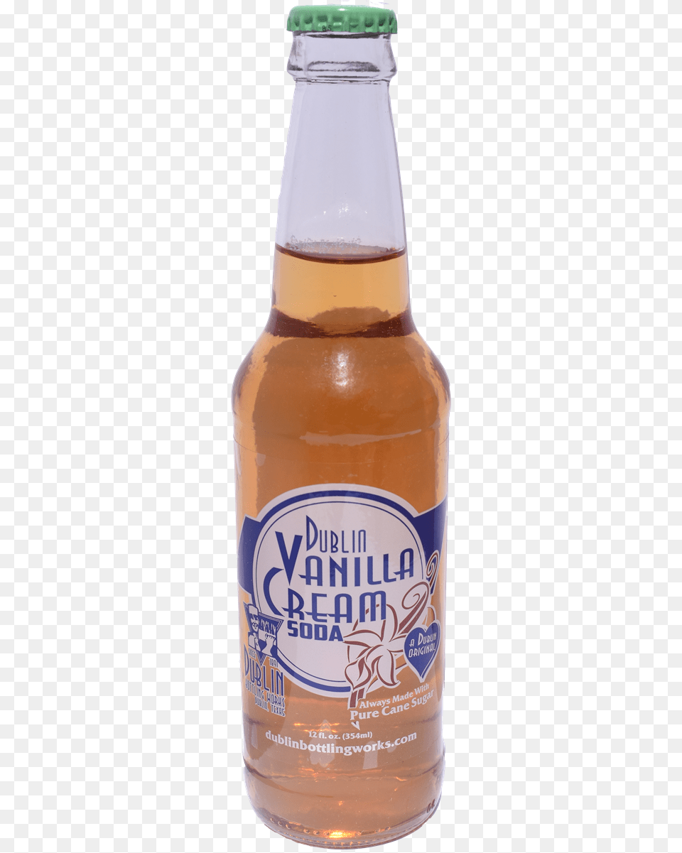 Dublin Vanilla Cream Soda Glass Bottle Case Beer Bottle, Alcohol, Beer Bottle, Beverage, Liquor Png Image