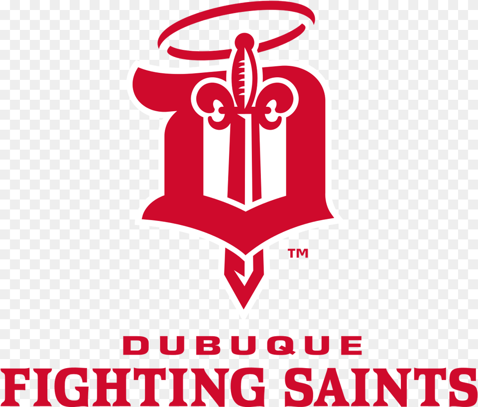 Dubuque Fighting Saints Full Logo Dubuque Fighting Saints Logo, Dynamite, Weapon Png