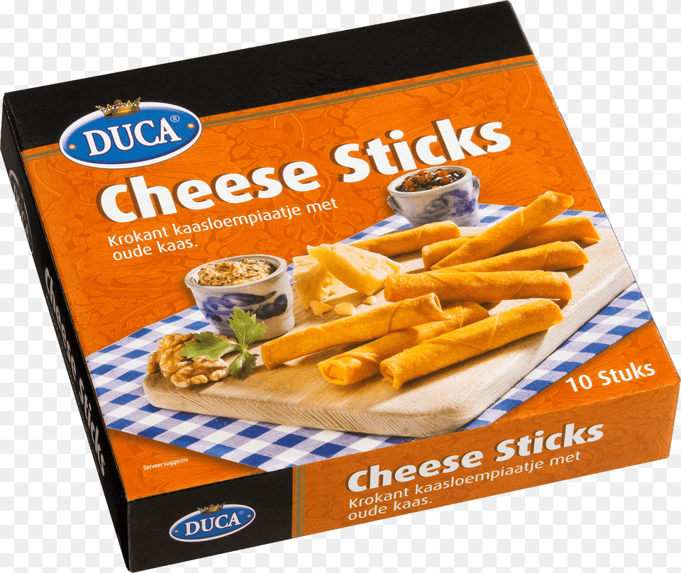 Duca Cheese Sticks, Food, Snack, Fries, Box Png