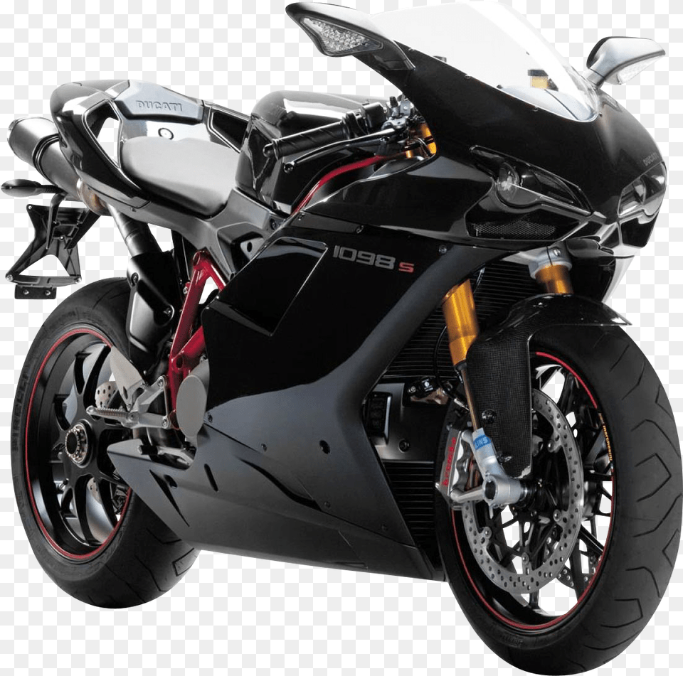Ducati 1098 Sport Motorcycle Bike Image Yamaha Yzf R125 2019 Black, Transportation, Vehicle, Machine, Wheel Png