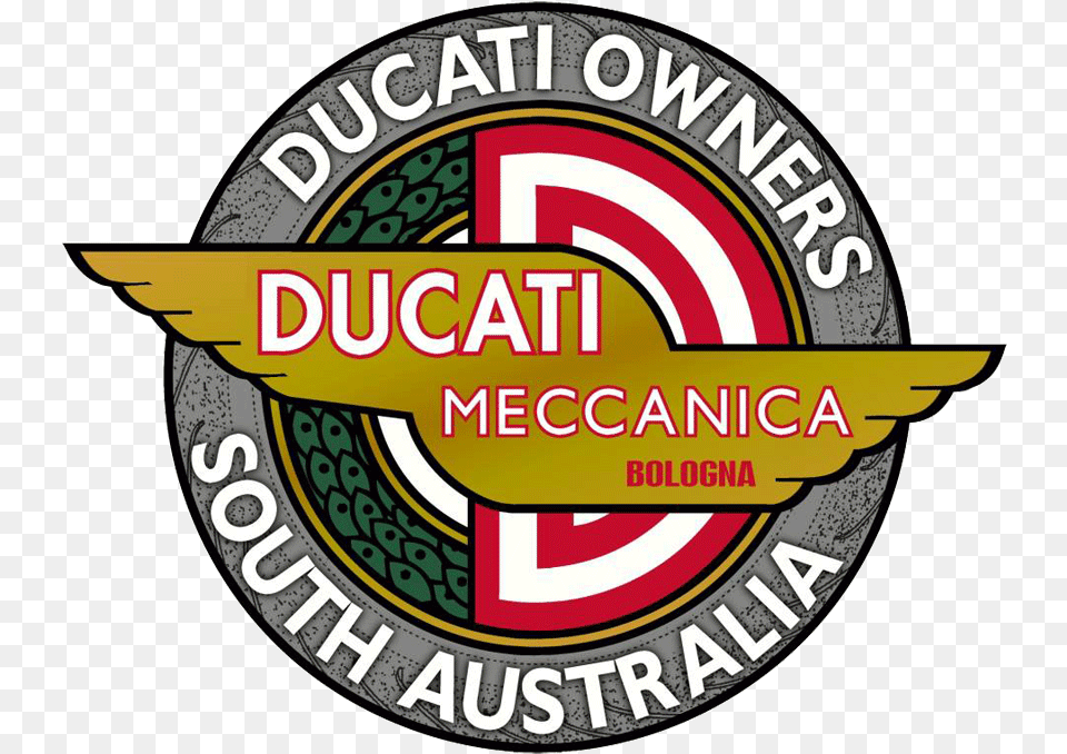 Ducati Owners Club Of Sa Circle, Logo, Badge, Emblem, Symbol Free Png Download
