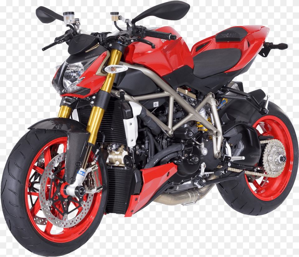 Ducati Streetfighter Motorcycle Bike Image, Machine, Motor, Spoke, Transportation Png