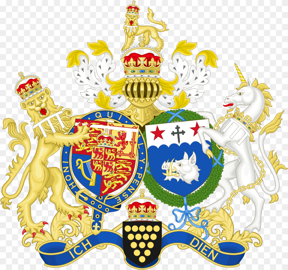 Duchess Of Cornwall Coat Of Arms, Emblem, Symbol, Logo, Badge Free Transparent Png