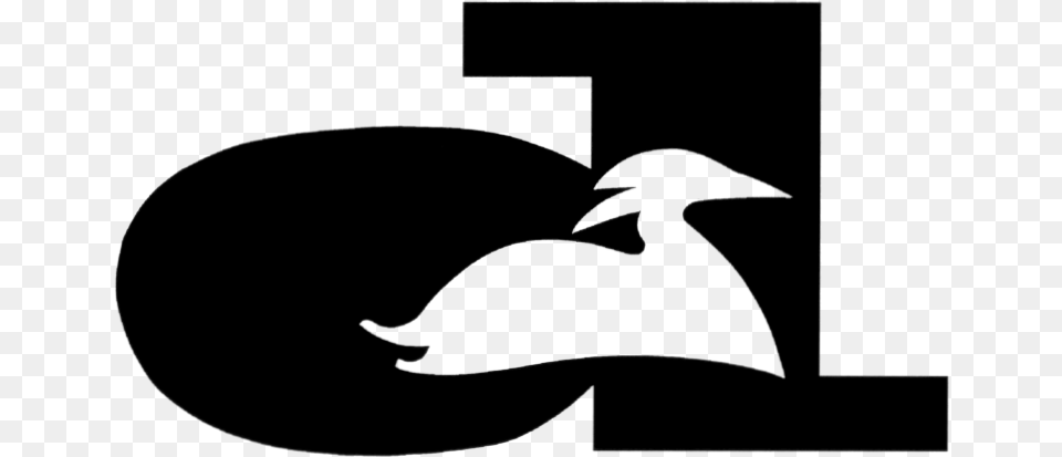 Duck, Stencil, Logo, Animal, Fish Free Png Download