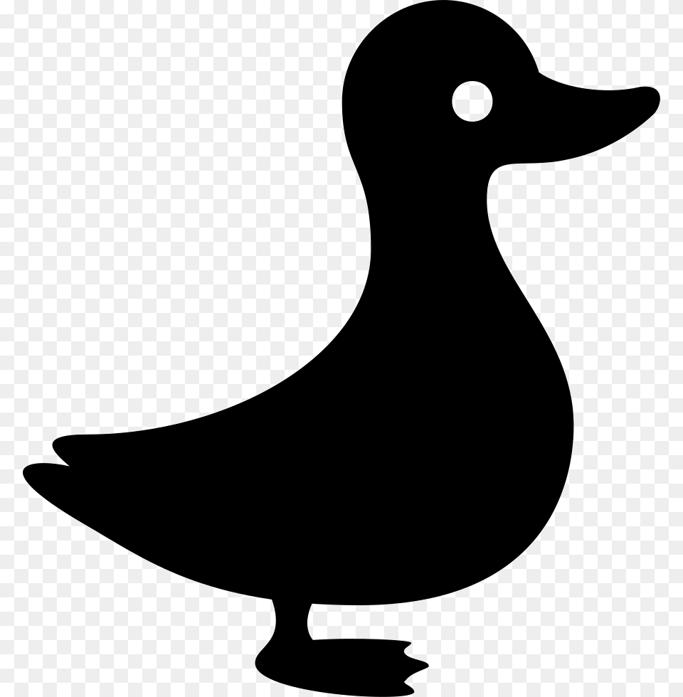 Duck, Silhouette, Animal, Bird, Fish Png Image