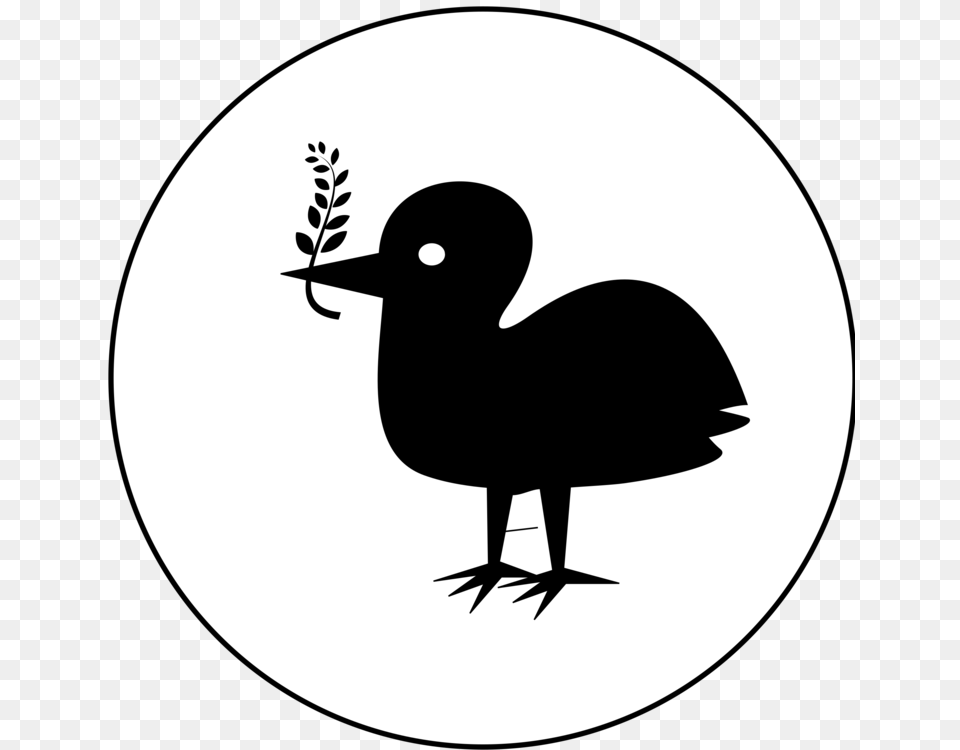 Duck Bird Drawing The Head And Hands Silhouette, Stencil, Animal Free Png