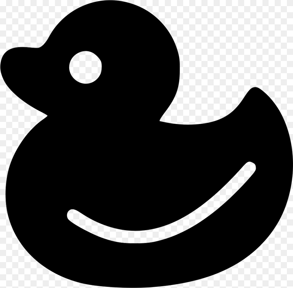 Duck Black And White Rubber Duck Svg, Silhouette, Stencil Png Image