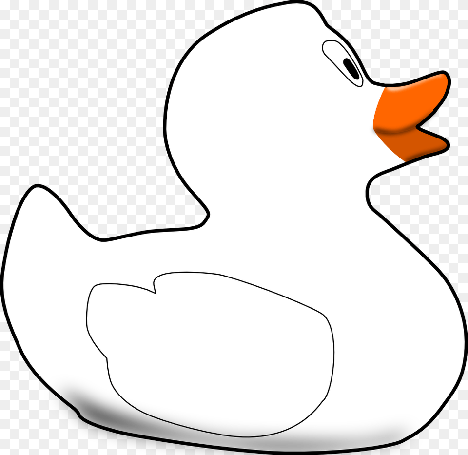 Duck Black White Line Art 999px 93 Duck, Animal, Beak, Bird, Smoke Pipe Png Image