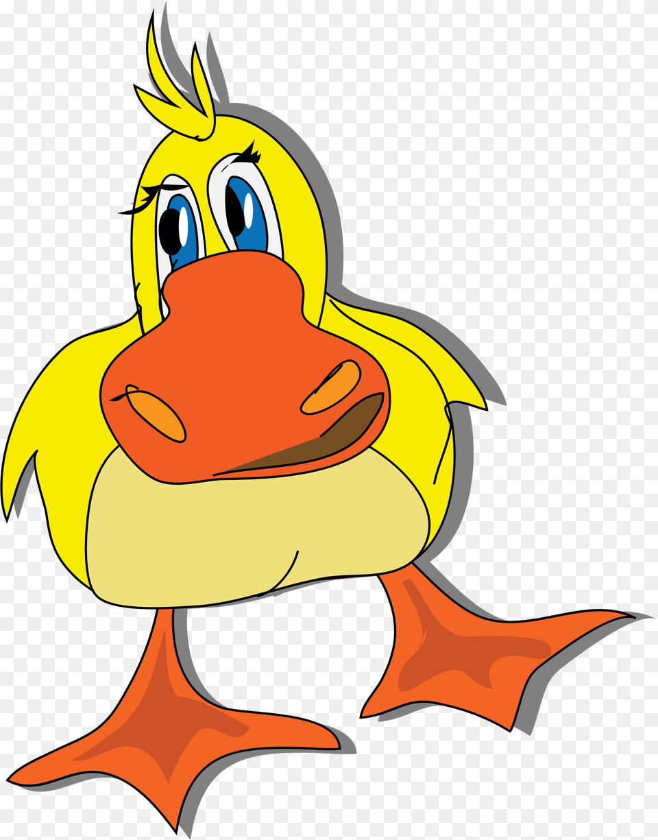 Duck Cartoon Group With Items, Baby, Person, Animal, Beak Png