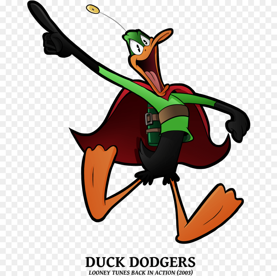 Duck Dodgers Daffy Duck As Duck Dodgers, Cartoon, Animal, Bee, Insect Free Png Download
