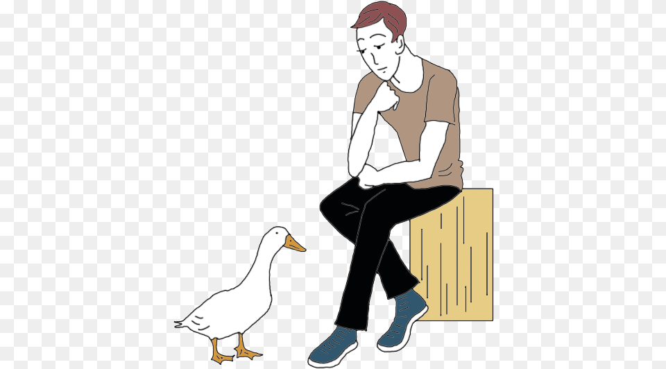 Duck Dream Meaning Illustration, Adult, Person, Man, Male Free Transparent Png