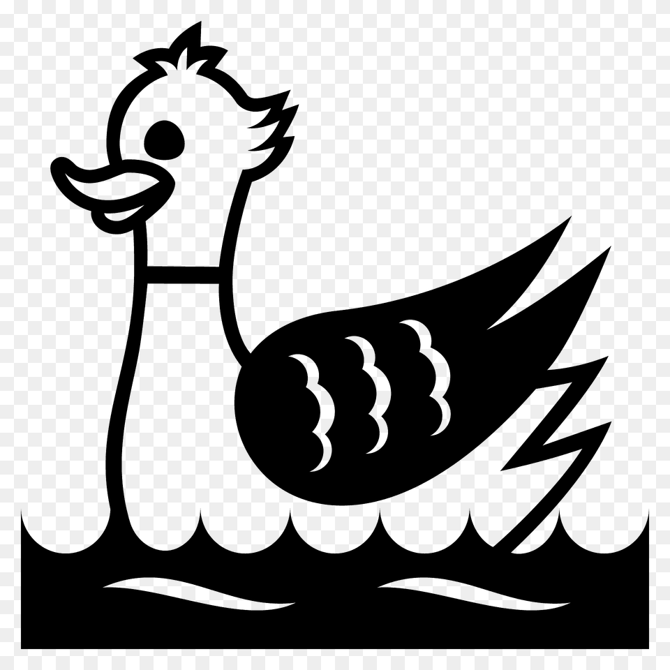 Duck Emoji Clipart, Stencil, Animal Png Image