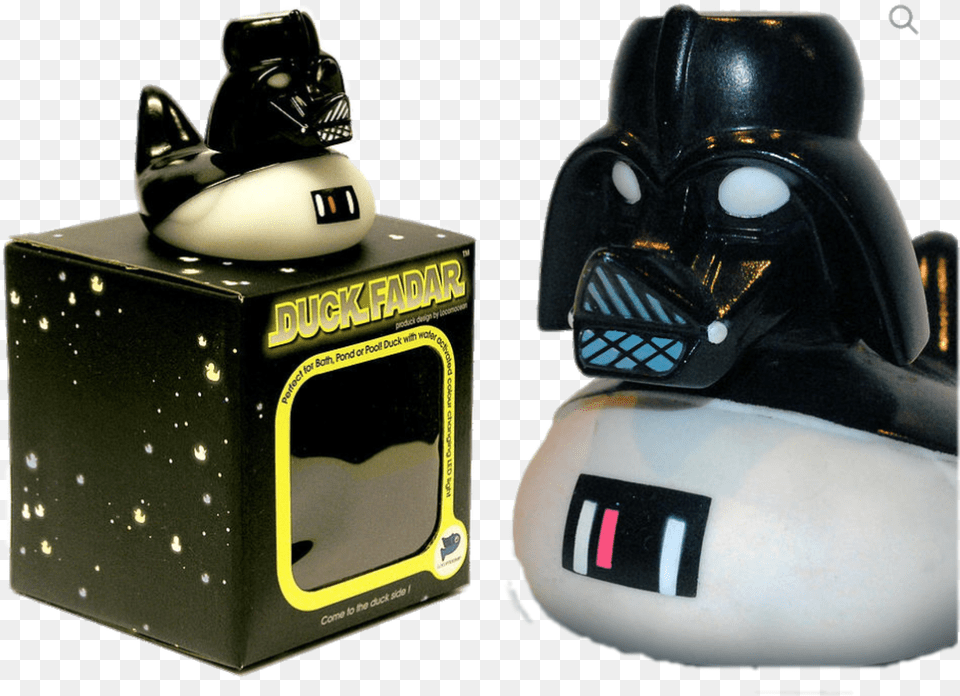 Duck Fader Rubber Duck From The Pond Wars Series Darth Vader Duck, Figurine, Helmet, Bottle Free Png