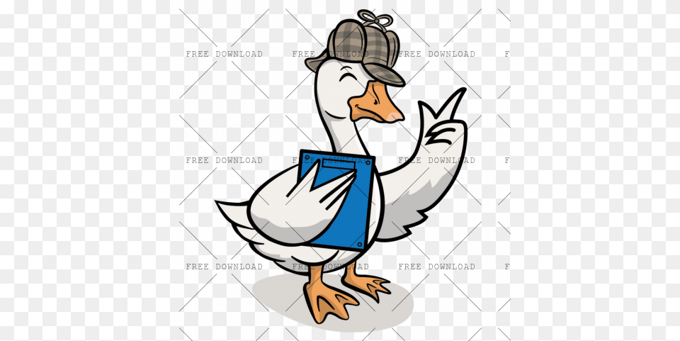 Duck Goose Swan Bird Image With Cartoon Goose, Animal, Waterfowl, Anseriformes, Person Free Transparent Png