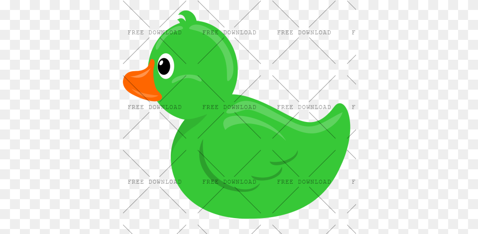 Duck Goose Swan Bird Image With Green Rubber Duck Clipart, Animal, Beak, Fish, Sea Life Free Png