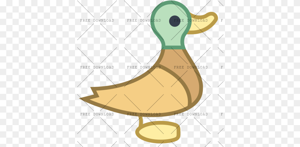 Duck Goose Swan Bird Image With Transparent Background Cartoon Duck Facing Right, Animal Png