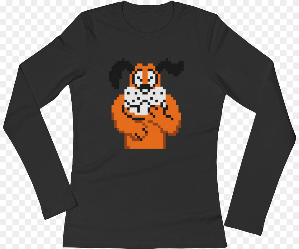 Duck Hunt Dog Laughing Nes Retro Vintage Video Game Girl Is Day Drinking Shirt, Clothing, Long Sleeve, Sleeve, T-shirt Png Image