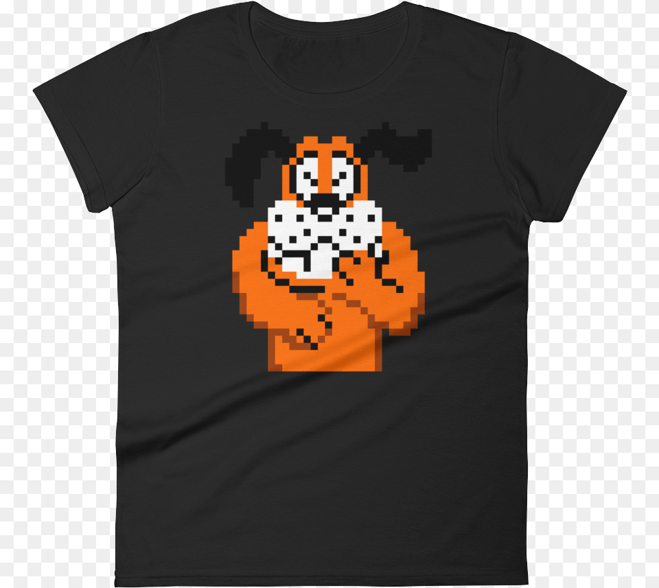 Duck Hunt Dog Laughing Nes Retro Vintage Video Game Illustration, Clothing, T-shirt, Shirt, Qr Code Free Png