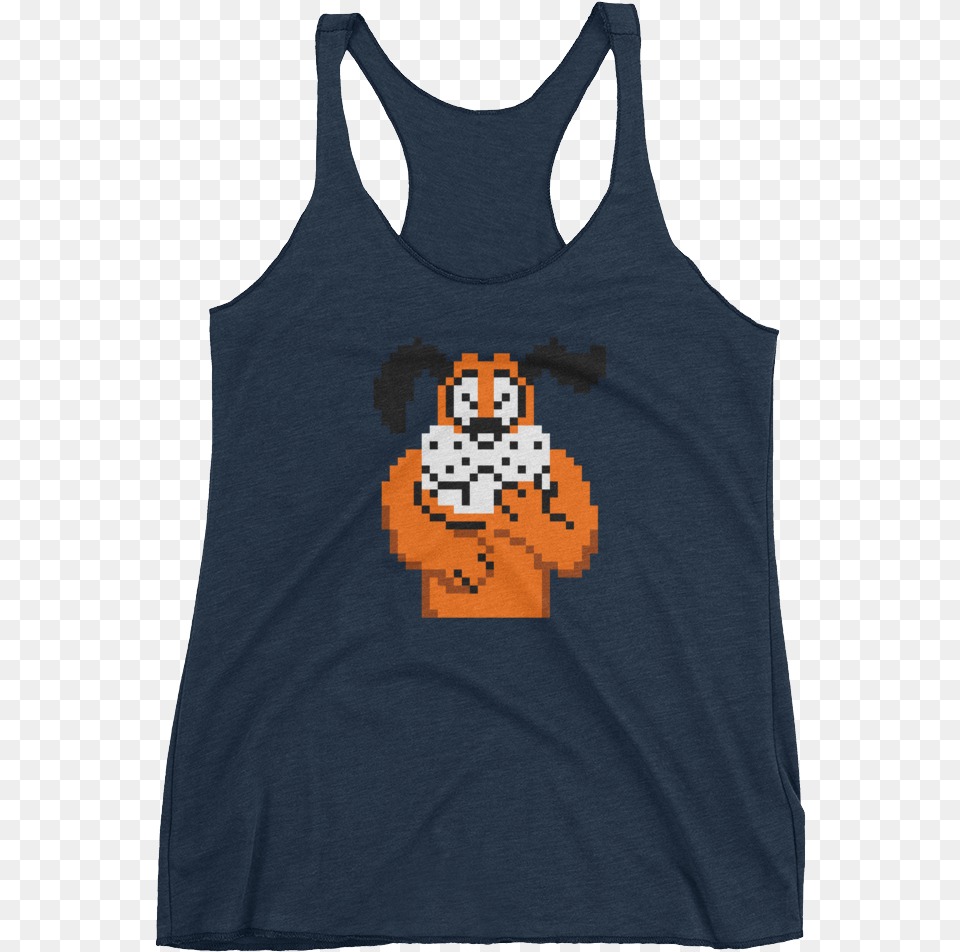 Duck Hunt Dog Laughing Nes Retro Vintage Video Game Sleeveless Shirt, Clothing, Tank Top, Person, Undershirt Png Image