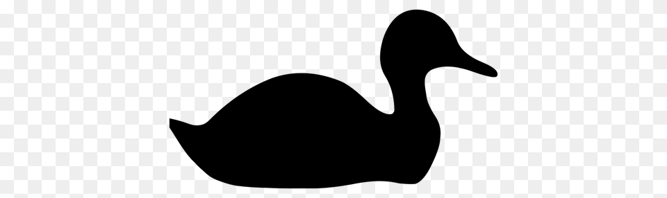 Duck Silhouette, Gray Free Png Download