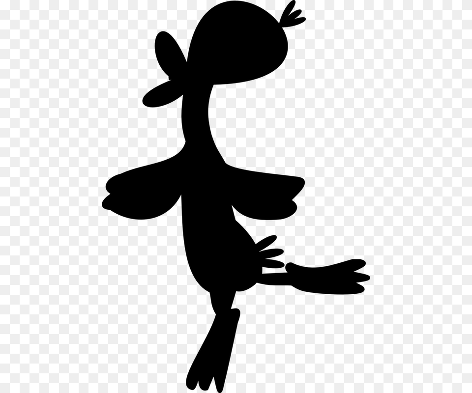 Duck Silhouette Illustration, Gray Free Png