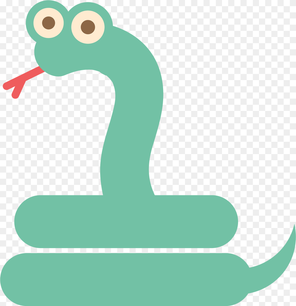 Duck Snake Cartoon Snake Flat, Animal, Beak, Bird Free Png