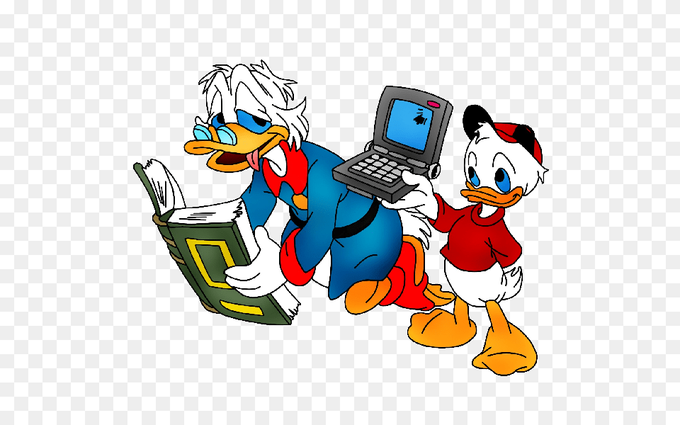 Duck Tales Cartoon Baby Clip Art Images Donald Duck, Publication, Book, Comics, Computer Free Png Download