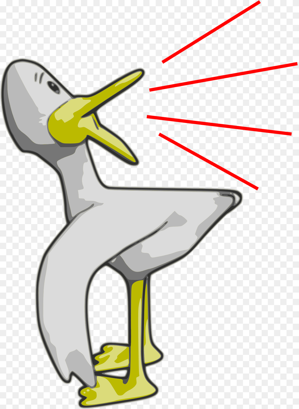 Duck Talking Cartoon, Animal, Bird, Waterfowl, Bow Free Transparent Png
