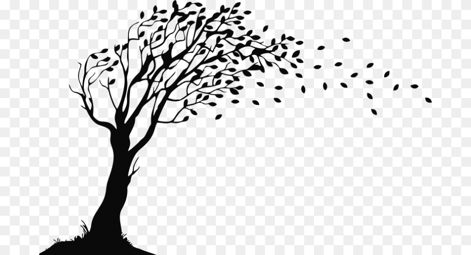 Duckbill Books And Publications Pvt Ltd Tree Blowing In The Wind Silhouette, Art, Drawing Free Transparent Png