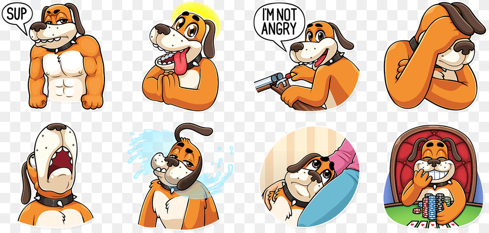 Duckhunt Dog Telegram Stickers U2014 2018 Duck Hunt Dog Angry, Book, Comics, Publication, Baby Free Png