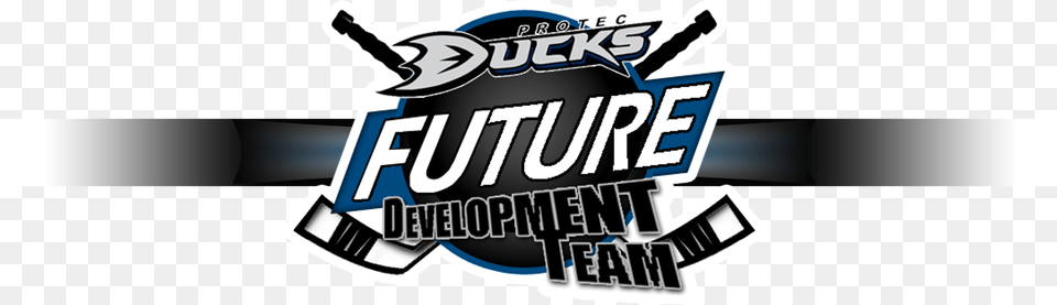 Ducks Future Development Team Logo With Stripe Larger Ice Skating, Emblem, Symbol Png Image