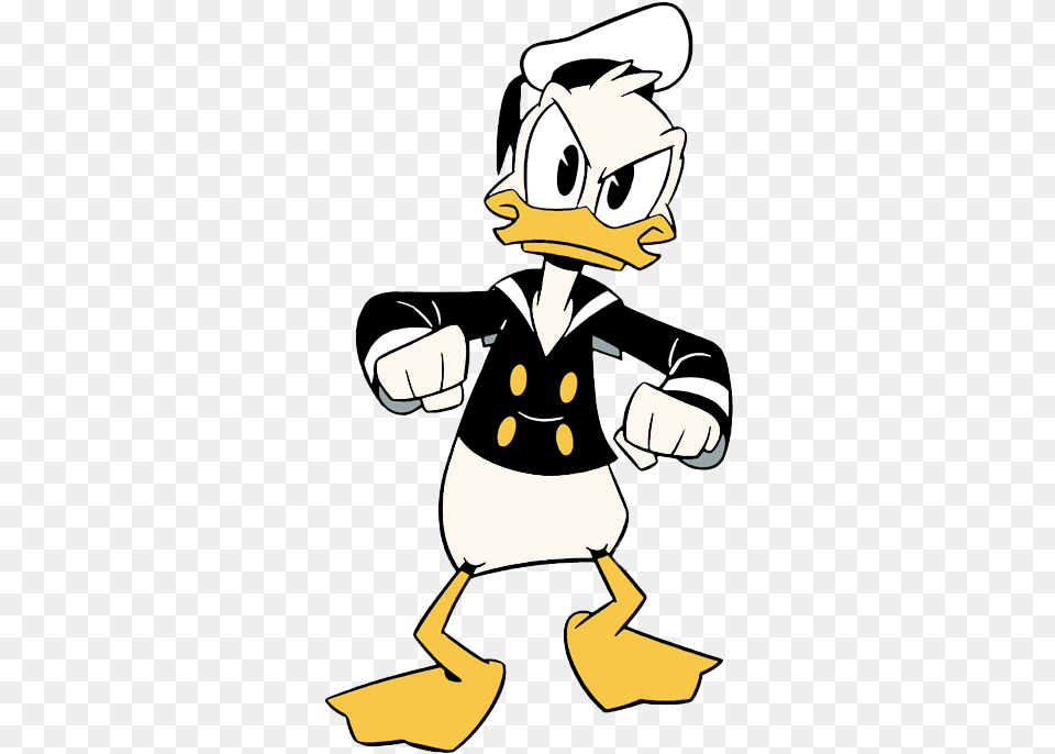 Ducktales Donald Duck Looking Angry Donald Duck From Ducktales, Cartoon, Baby, Person, Book Free Png