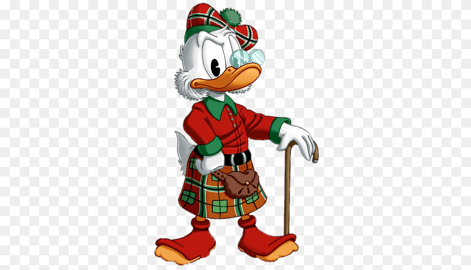 Ducktales Mcscrooge Scottish Outfit, Clothing, Skirt, Tartan, Baby Free Png Download