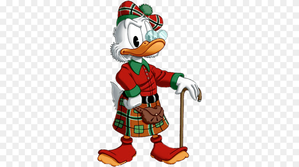 Ducktales Mcscrooge Scottish Outfit Transparent Stickpng Cloud Guru Instance Type, Clothing, Skirt, Tartan, Baby Free Png Download