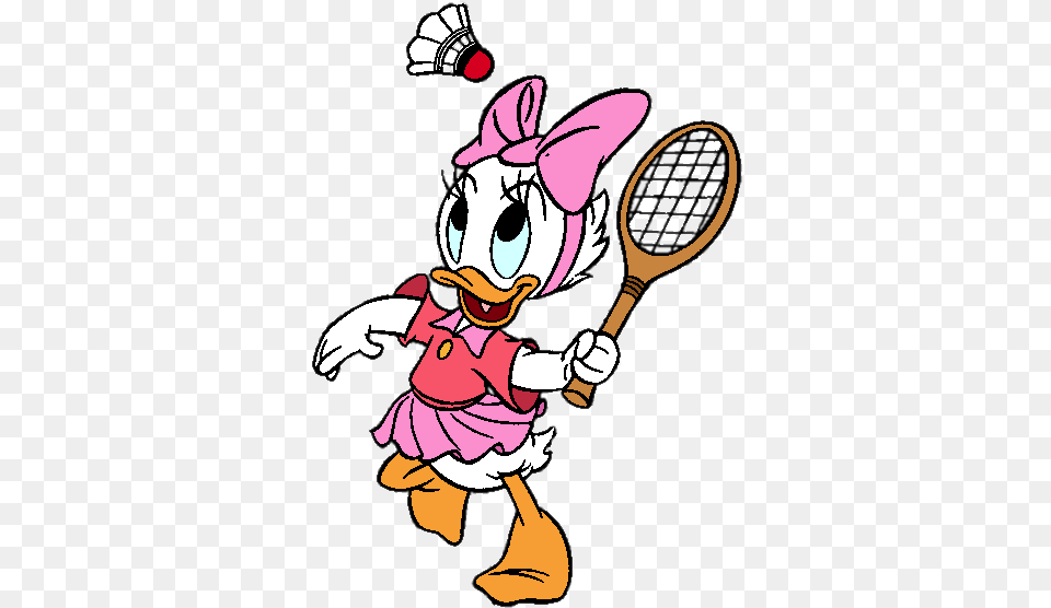 Ducktales Webby Vanderquack Playing Disney Characters Playing Sports, Baby, Person, Cartoon, Racket Free Png