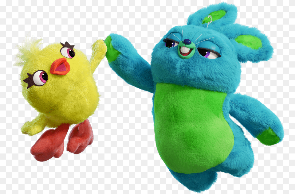 Ducky And Bunny, Plush, Toy Free Transparent Png
